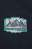 Mountain Badge Mens Long Sleeve Top
