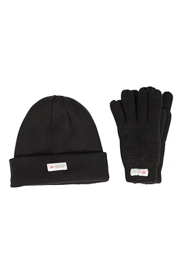 Thinsulate Fleece Lined Kids Hat & Glove Set