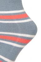 Womens Striped Knee Length Ski Socks 2-Pack