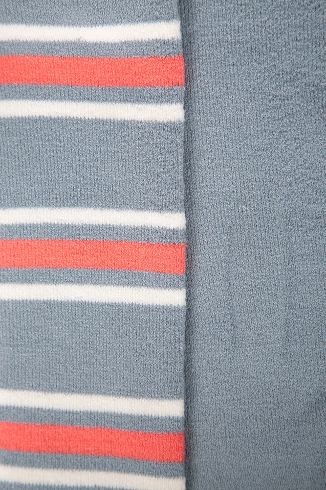 Womens Striped Knee Length Ski Socks 2-Pack