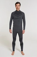 Ventina Mens Seamless Zip Neck Base Layer