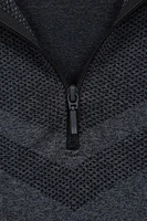 Ventina Mens Seamless Zip Neck Base Layer