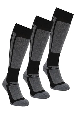 Extreme Thermal Merino Knee Length Ski Sock - 3 Pack