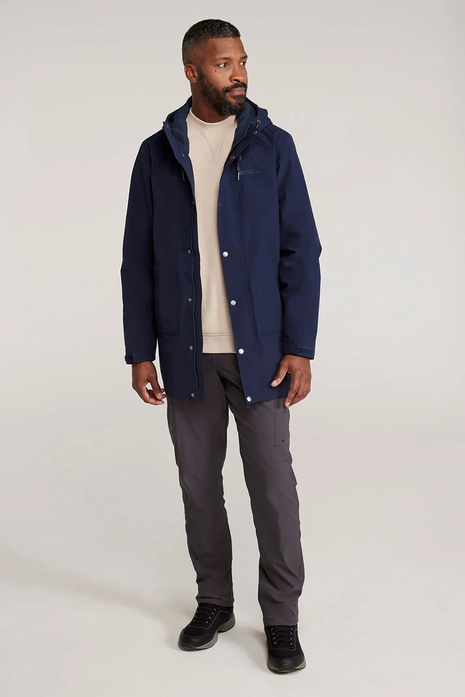 Foxtail Mens Waterproof Long Fleece Lined Jacket