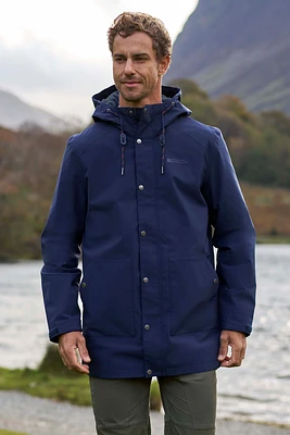Foxtail Mens Waterproof Long Fleece Lined Jacket