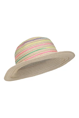 Rainbow Kids Straw Summer Hat