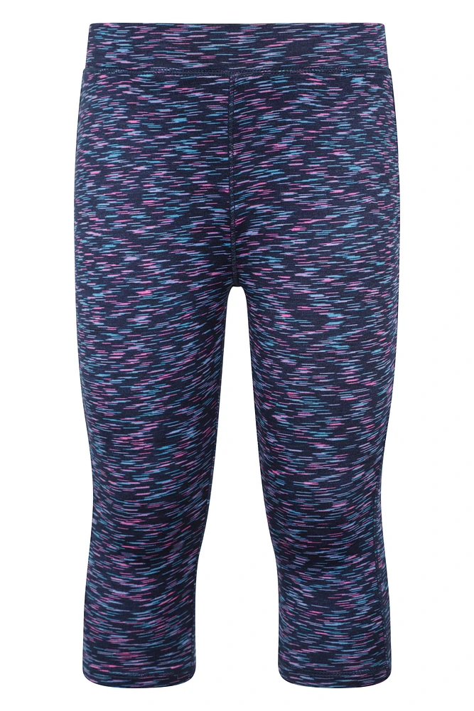 Kayleigh Space Dye Kids Cropped Leggings