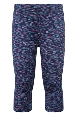 Kayleigh Space Dye Kids Cropped Leggings