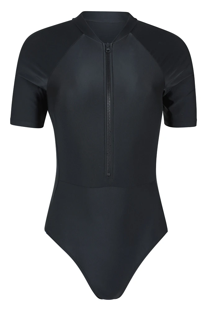 Surfer Short Sleeve Womens Swimsuit