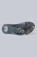Oceana Mens Printed Flip Flops