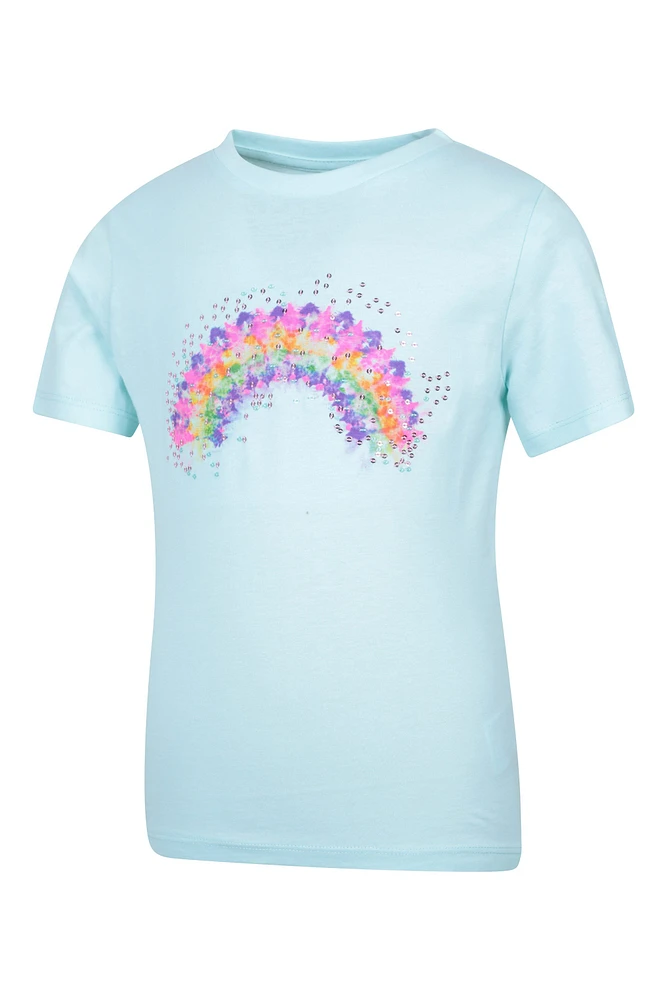 Sequin Rainbow Kids Tee