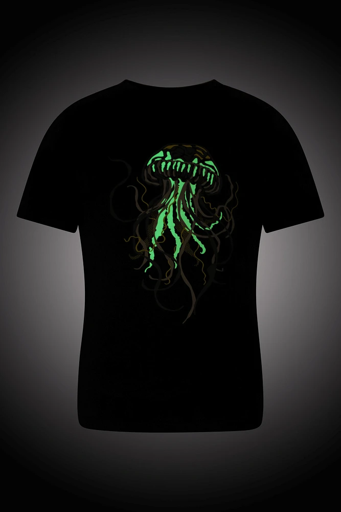 Glow The Dark Jellyfish Kids T-Shirt