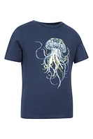 Glow The Dark Jellyfish Kids T-Shirt