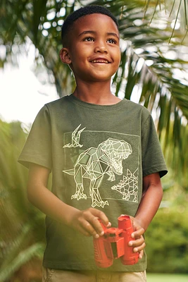 Dino Kids Glow The Dark Tee