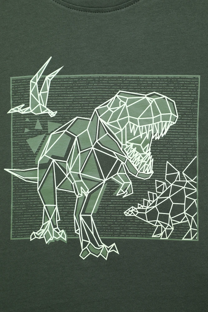Dino Kids Glow The Dark Tee