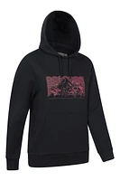Printed Womens Ombre Mountain Hoodie