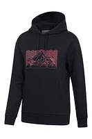 Printed Womens Ombre Mountain Hoodie