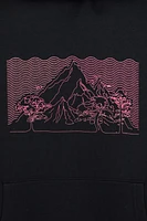 Printed Womens Ombre Mountain Hoodie