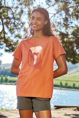Waterfall Womens Relaxed Fit T-Shirt