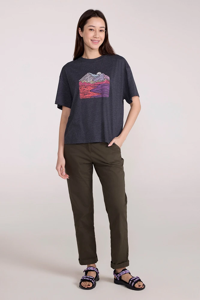 Landscape Womens Boxy Fit T-Shirt