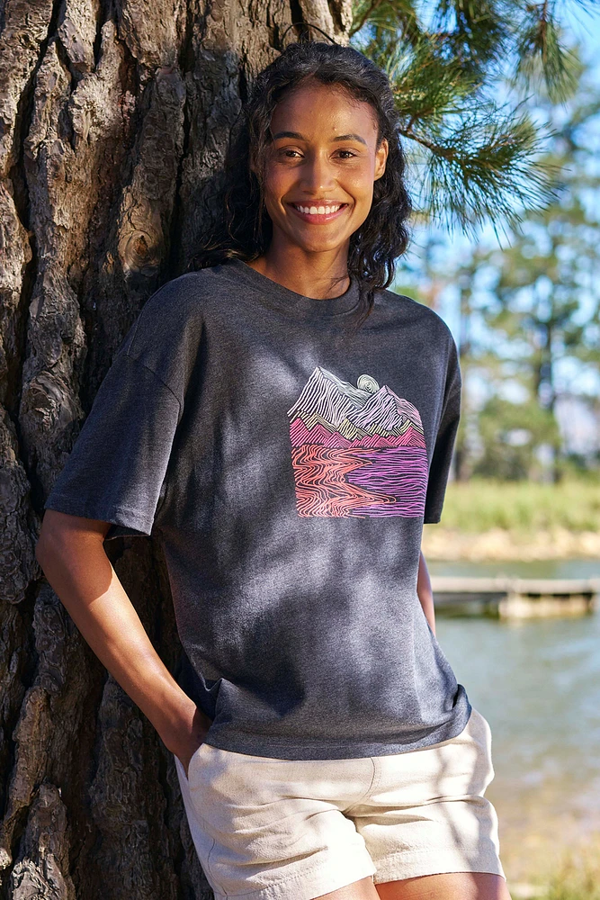 Landscape Womens Boxy Fit T-Shirt