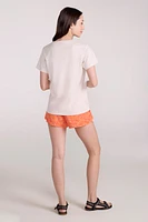 Printed Womens Sunflower Relaxed Fit T-Shirt