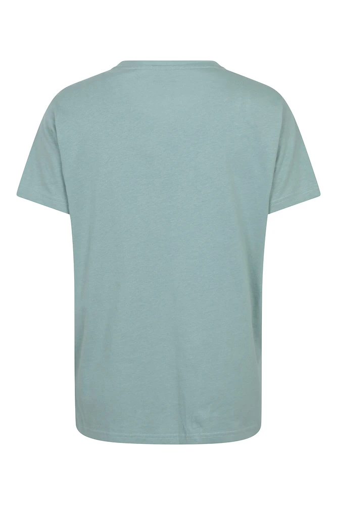 Printed Womens Mountain Relaxed Fit T-Shirt