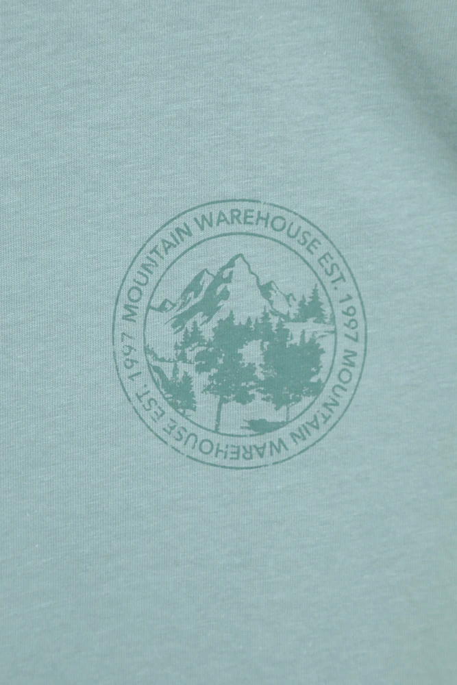 Printed Womens Mountain Relaxed Fit T-Shirt