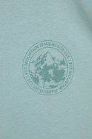 Printed Womens Mountain Relaxed Fit T-Shirt