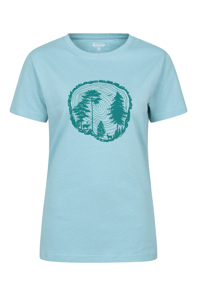 Tree Ring Womens Relaxed Fit T-Shirt