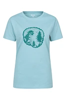 Tree Ring Womens Relaxed Fit T-Shirt