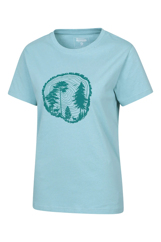 Tree Ring Womens Relaxed Fit T-Shirt