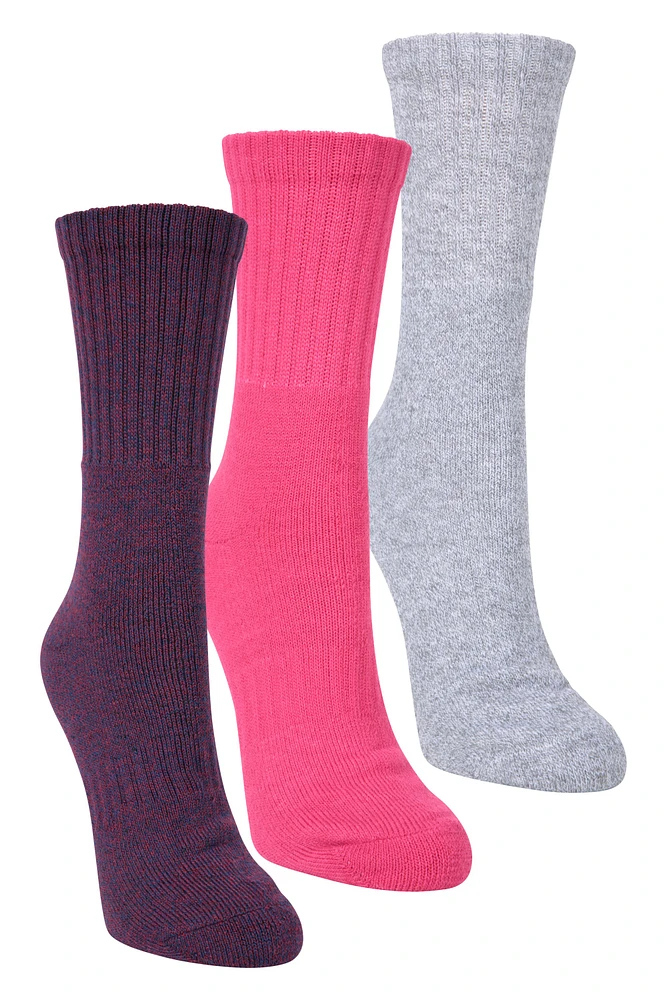 Quarter Length Womens Walking Sock 3-Pack