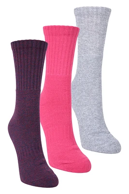 Quarter Length Womens Walking Sock 3-Pack