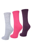 Quarter Length Womens Walking Sock 3-Pack