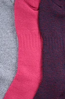 Quarter Length Womens Walking Sock 3-Pack