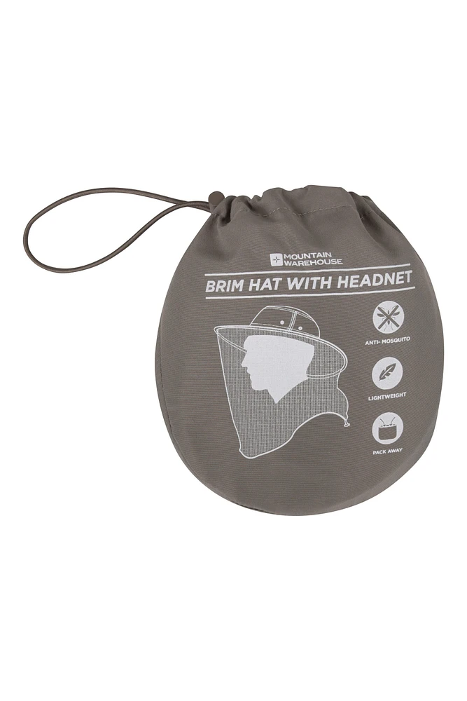 Packable Anti-Mosquito Headnet Hat