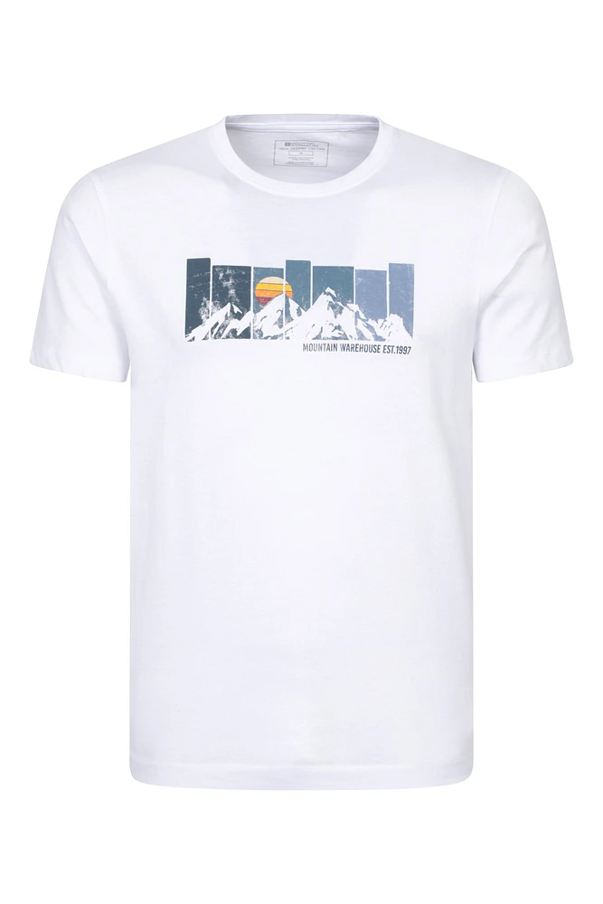 Gradient Mountain Men's Graphic T-Shirt