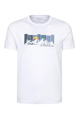 Gradient Mountain Men's Graphic T-Shirt