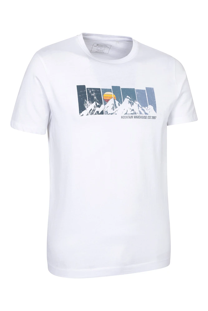 Gradient Mountain Men's Graphic T-Shirt