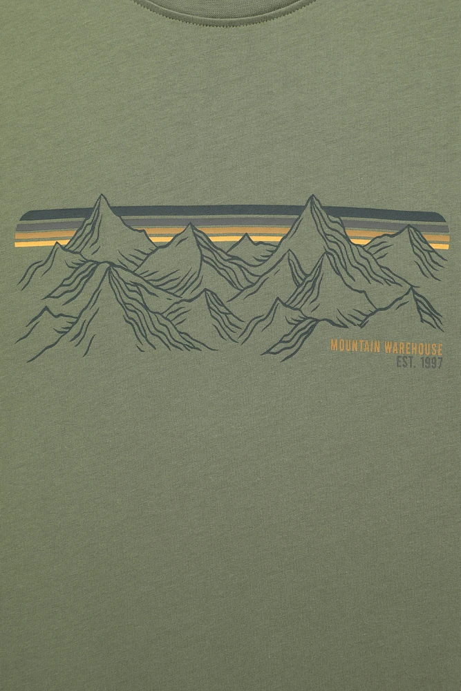 Mountain Stripe Men's Graphic T-Shirt