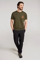 Mountain Grid Mens Graphic T-Shirt