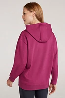 Printed Mountain Scene Womens Relaxed Fit Hoodie