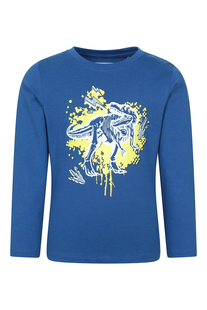 Graffiti Dino Kids Printed Tee