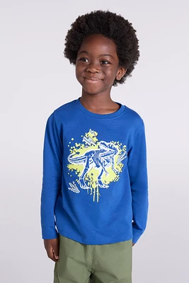 Graffiti Dino Kids Printed Tee