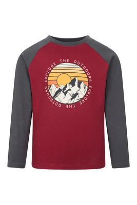Explore Mountains Kids Printed Tee