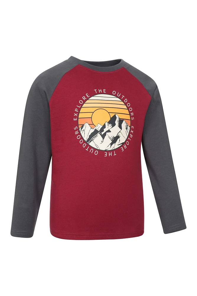 Explore Mountains Kids Printed Tee