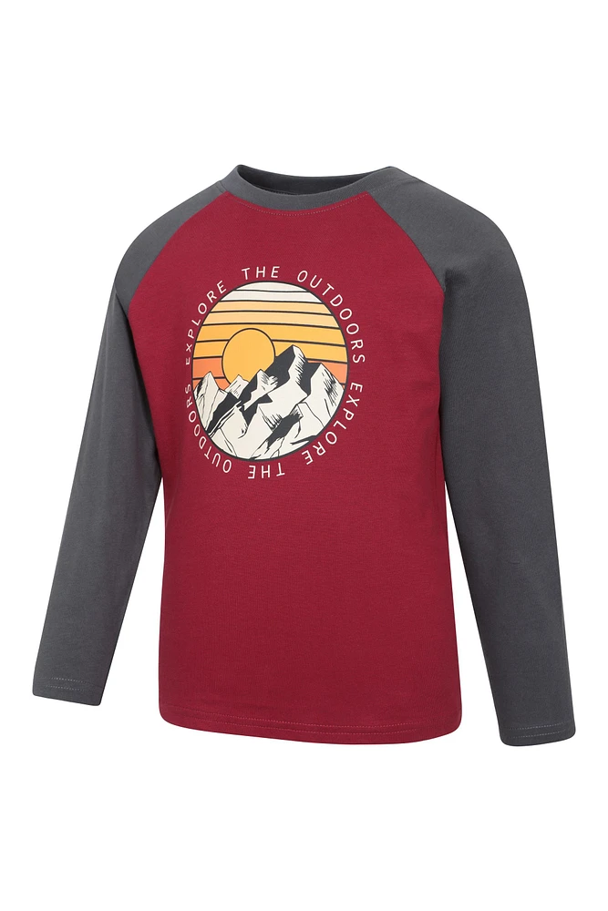 Explore Mountains Kids Printed Tee