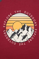 Explore Mountains Kids Printed Tee