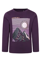 Gold Foil Mountain Kids Printed Tee